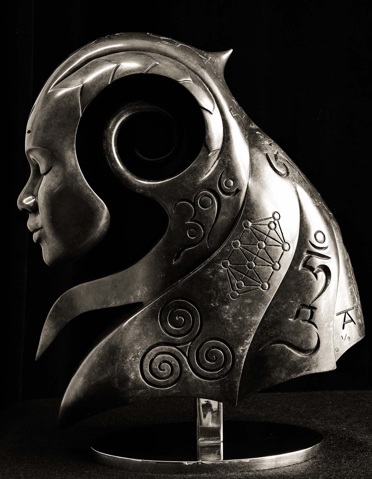 Akasha Bronze sculpture by Andrew Thomas