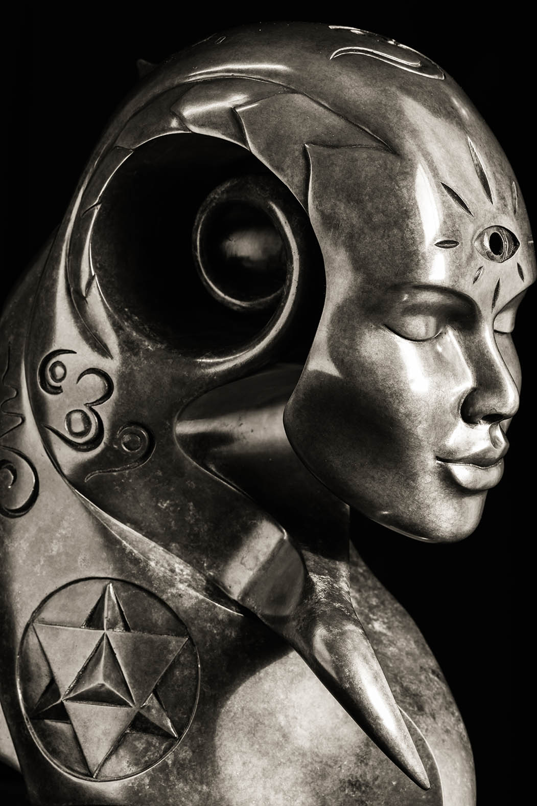 Akasha Bronze sculpture by Andrew Thomas